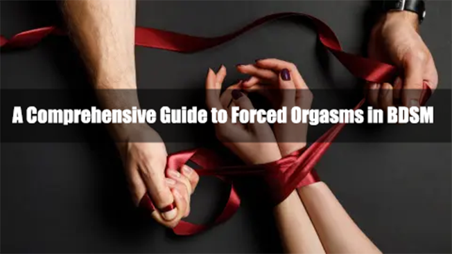 Hands tied with red ribbon with title text.