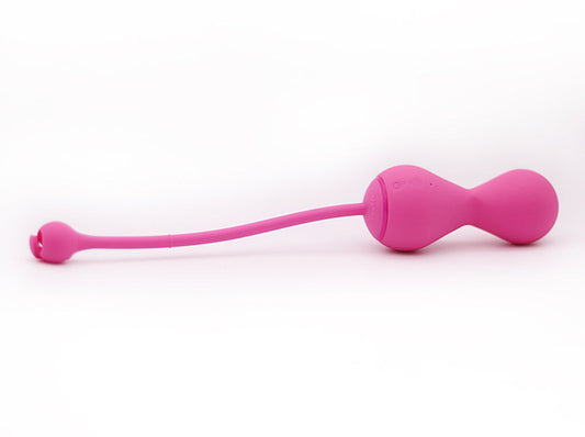Pink Kegel Master device on a white background.