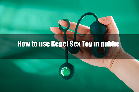Hand holding two green Kegel exercisers with title text.