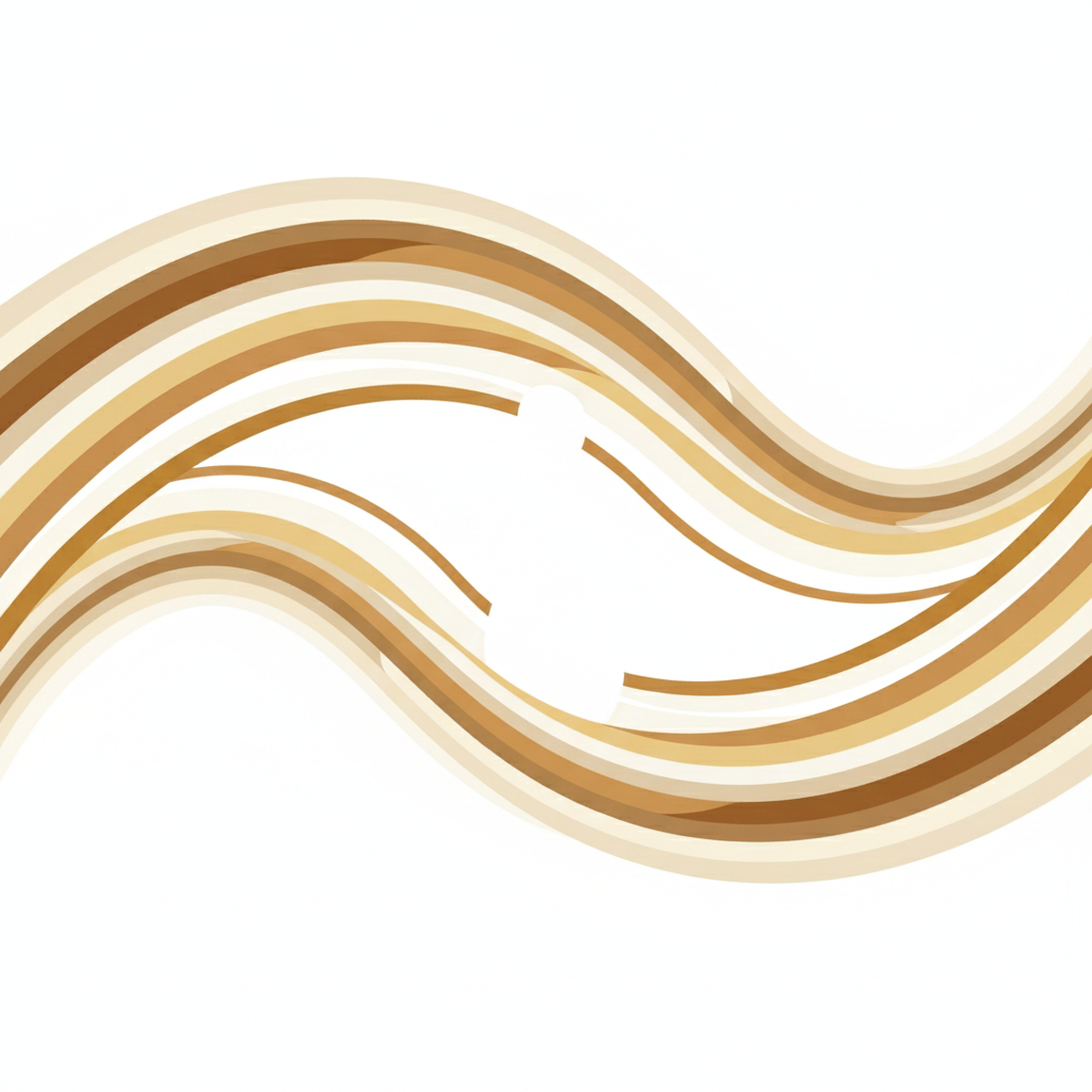 Abstract flowing lines representing rhythm, continuity, and presence in modern solo pleasure.