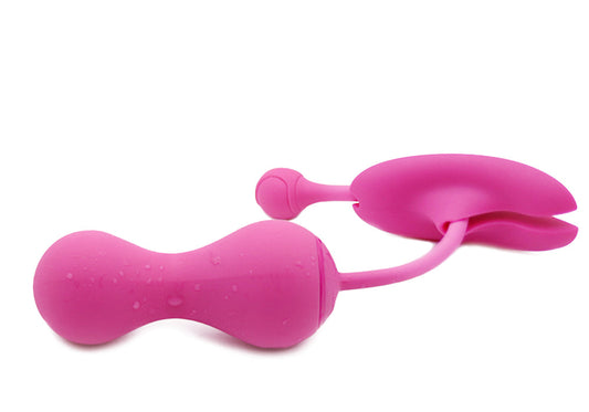 Pink Kegel Master Gen2 device on a white background.