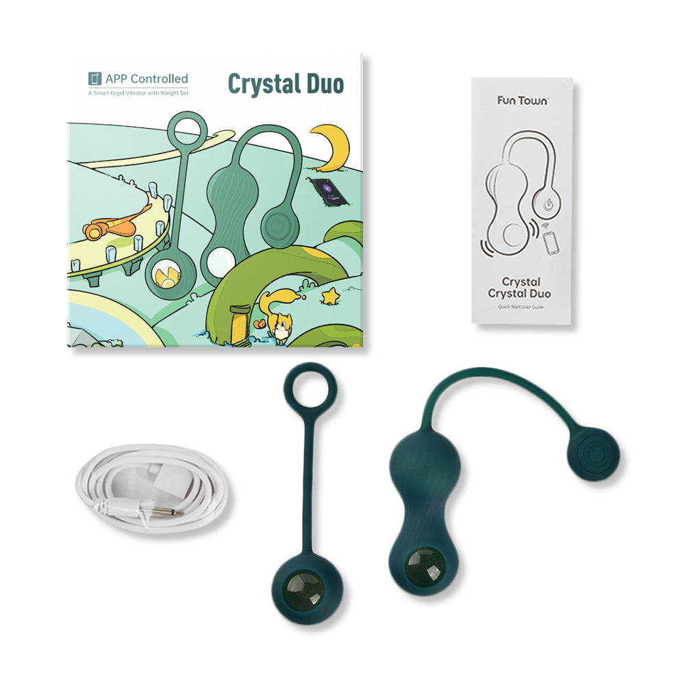 Magic Crystal Duo - Vibrating Kegel Ball Set Magic Motion Magic Crystal Duo - Vibrating Kegel Ball Set Magic Motion