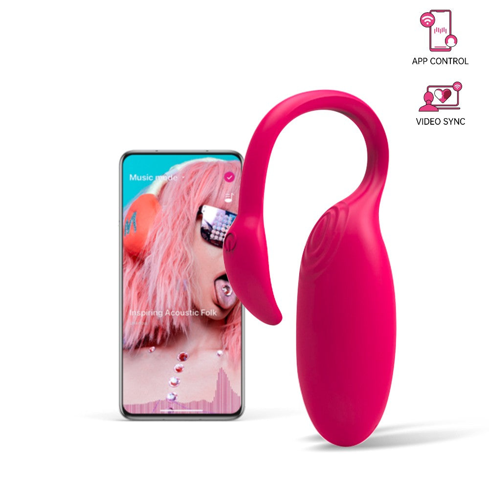 Magic Flamingo- Vibrador controlado por aplicación inteligente de lujo