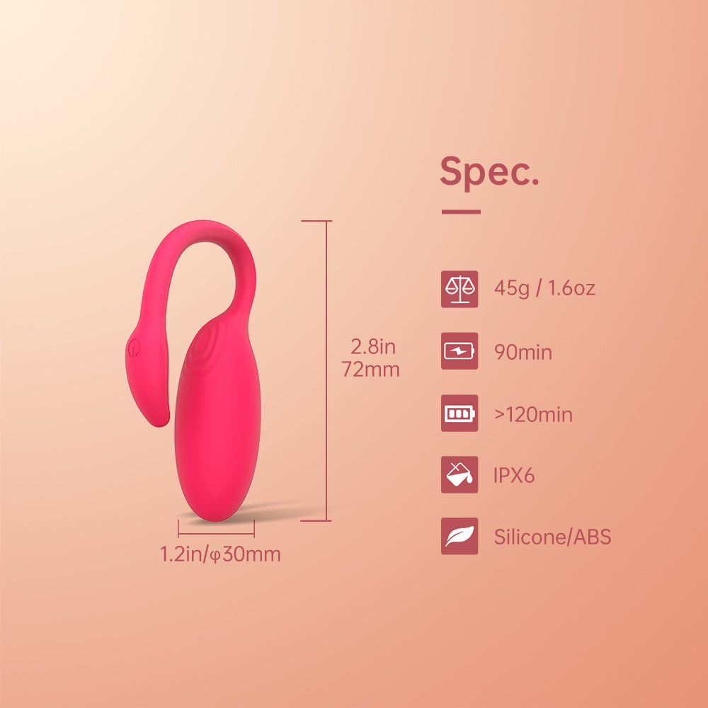 Magic Flamingo- Vibrador controlado por aplicación inteligente de lujo