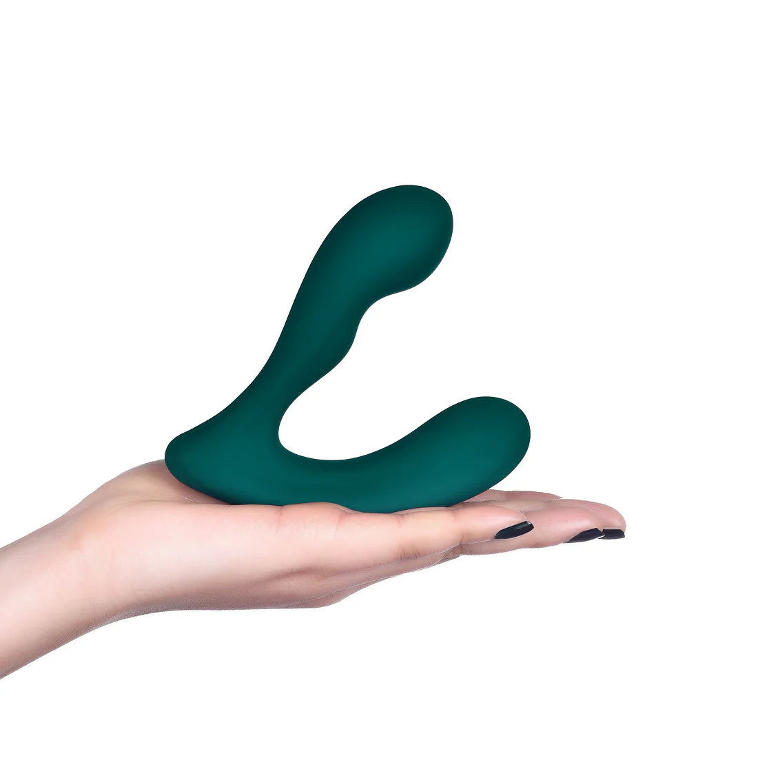 Magic Solstice X displayed on an open hand to show its complete dual-contact shape