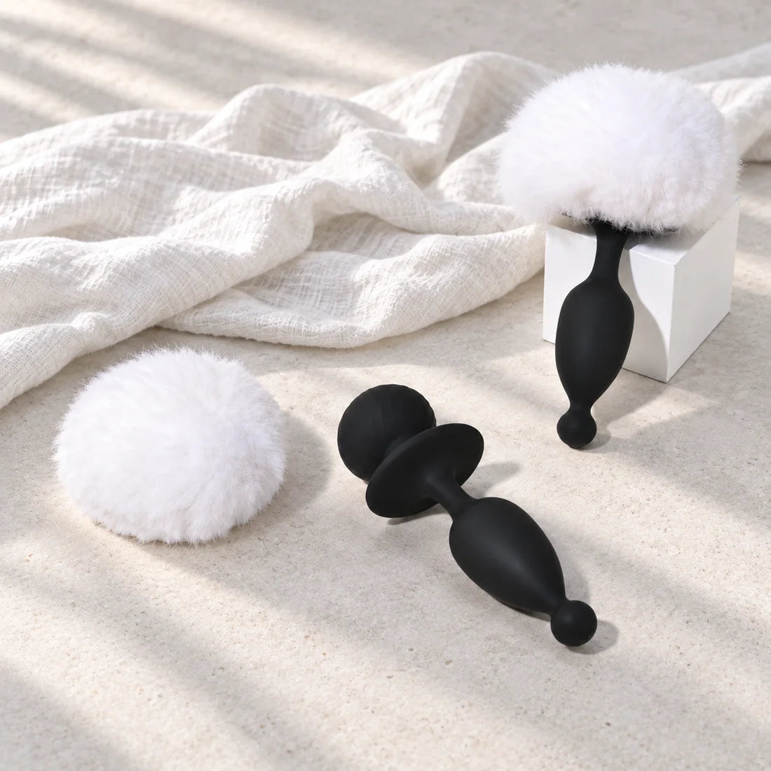 Bunny plug with its removable white tail