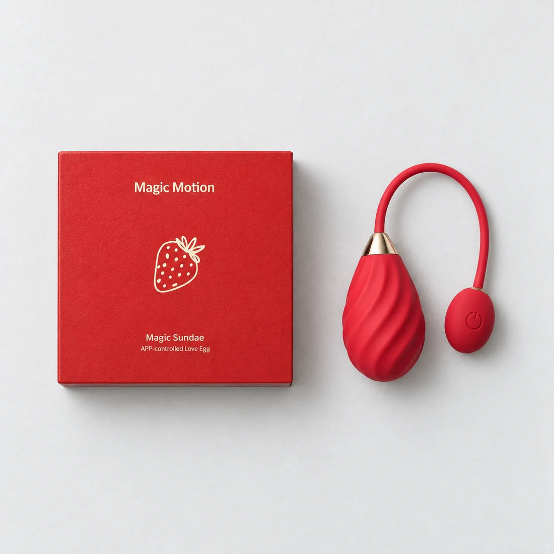 Red Magic Sundae with its red strawberry-design retail box